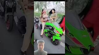 Bike stand police 🚓trending viralvideo zx10r bikeequipment reels stand bikestand reaction [upl. by Norris]