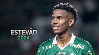 Estevão Willian 2024 ● Palmeiras ► Insane Dribbling Skills Goals amp Assists  HD [upl. by Aneleairam]