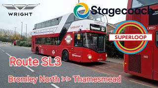 Stagecoach London Route SL3 Bromley North To Thamesmead [upl. by Atekal]