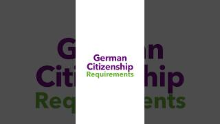 German Citizenship  How to apply for german citizenship 🇩🇪 [upl. by Ellecrad]