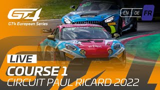 LIVE  Course 1  Paul Ricard  GT4 European Series 2022 Francais [upl. by Nassi]