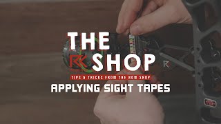 Slider Bow Sight Tape Setup  Redline Bowhuntings quotThe Shopquot [upl. by Sonitnatsok600]