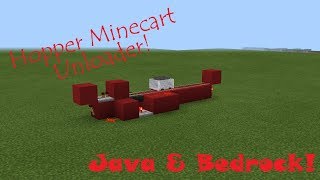 Hopper Minecart Unloader Java AND Bedrock Edition [upl. by Garry]