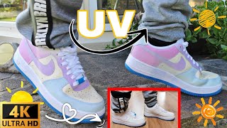 Nike Air Force​ 1​ UV Reactive🌞 Unbox amp ON FEET  EP174 [upl. by Doowle]