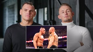 Gunther Dom Mysterio and more WWE Superstars react to 2023 Men’s Royal Rumble Match WWE Playback [upl. by Milewski672]