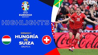 HIGHLIGHTS  Hungría vs Suiza  UEFA EURO 2024  J1  TUDN [upl. by Novikoff223]