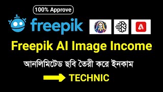 Freepik Ai Image Upload  How To Upload Ai Image In Freepik  Freepik Ai Image Income [upl. by Ainnek814]