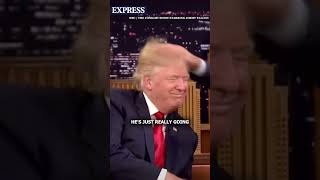 Donald Trump roasts Jimmy Fallon over messing up his hair  WEAK amp PATHETIC [upl. by Aicnatsnoc]