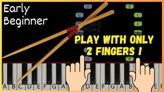 Chopsticks  play this with just 2 fingers  VERY EASY BEGINNER PIANO TUTORIAL [upl. by Natye]