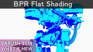 013 ZBrush BPR Filter Cel Shading Flat Shading [upl. by Ruphina982]