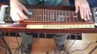 PEDAL STEEL FOR THE BEGINNER  HOW TO PLAY A quotGquot MAJOR SCALE  wwwOnlineLessonVideoscom [upl. by Hardner12]