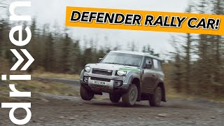 Land Rover Defender Rally Car  A day with BOWLER [upl. by Ritchie911]