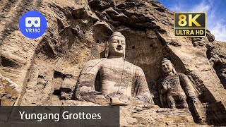 【VR180】Travel China Yungang Grottoes 云冈石窟  Treasure of Chinese Buddhist Art  8K60P [upl. by Wernsman]