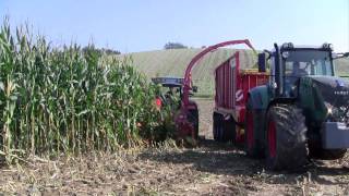 Pöttinger MEX 5 und JUMBO combiline im Maiseinsatz [upl. by Ecineg469]