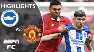 🚨FA CUP FINAL BOUND🚨 Brighton vs Manchester United  FA Cup Highlights  ESPN FC [upl. by Cirted]