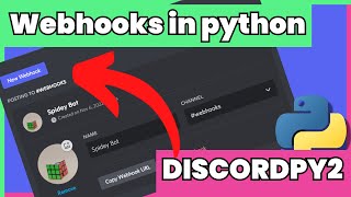 Connect any python programm with discord using webhooks [upl. by Oglesby]