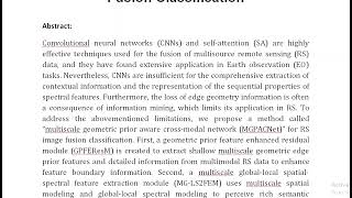 MGPACNet A Multiscale Geometric Prior Aware Cross Modal Network for Images Fusion Classification [upl. by Ormond]