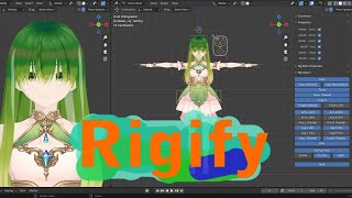 BLENDER 40 Mulan Character rig Rigify [upl. by Enytsuj901]