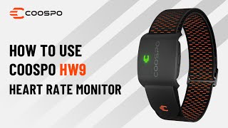 How to Use Coospo HW9 Armband Heart Rate Monitor [upl. by Ahsitnauq]