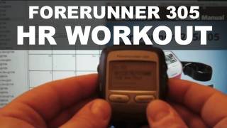 Heart Rate Training Workout Setup Garmin Forerunner 305 [upl. by Schwitzer]