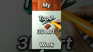 My Top 7 3D Art Work 💀 shorts youtubeshorts shortsart art artist drawing 3dart rahiljindran [upl. by Yemirej708]