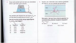 İZ EĞİTİM KURUMLARI TYT ÇAP YAYINLARI DENEME SINAVI FİZİK DERSİ SORULARININ ÇÖZÜMÜ [upl. by Hildagarde669]