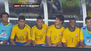 Neymars First Game For Brazil In 2010 [upl. by Yclek299]