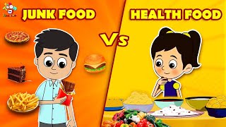 Junk Food vs Healthy Food  Moms Lesson  English Moral Story  English Animated  English Cartoon [upl. by Dud]