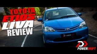 Toyota Etios Liva  Review  PowerDrift [upl. by Einnalem]