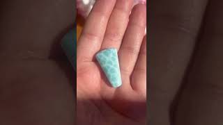 Larimar Cabochon Now Available for Purchase cabochongemstone larimar raregems [upl. by Adnohsat159]