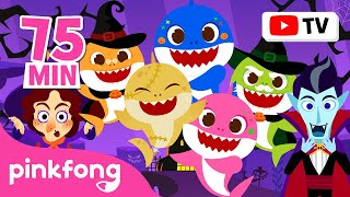 Best of the Best Halloween NEW Spooky Cartoons for Kids  2024 Zombies Sharks  Official Pinkfong [upl. by Turtle]