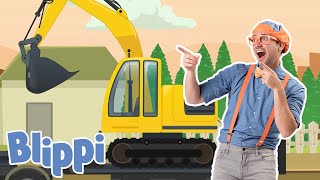 BLIPPI  Excavator Song  Nursery Rhymes and Kids Songs  Baby Videos  Sing with Blippi [upl. by Jerad]