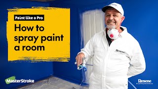 Paint like a Pro  How to spray paint a room [upl. by Yerg]