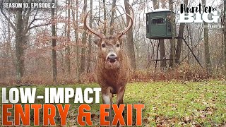 Hunting Blind Entry and Exit Tactics That Won’t Alert Deer [upl. by Garvy]