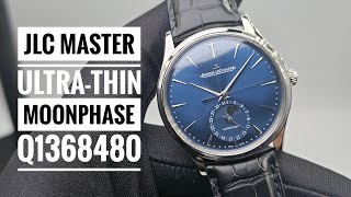 Jaeger LeCoultre JLC Master UltraThin Moonphase Blue Dial Q1368480 [upl. by Aihcrop]