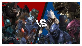 Halo 3 AI Battle  Brutes VS Elites Halo 3 Mods [upl. by Rimisac742]