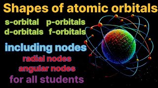 Shapes of atomic orbitals  s p d f orbitals shape  nodes [upl. by Ahsiat]