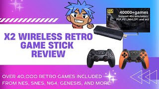 AN HONEST REVIEW OF THE X2 WIRELESS RETRO GAME STICK [upl. by Etteloc]