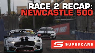 Race 2 Recap  Thrifty Newcastle 500  Supercars 2023 [upl. by Launamme]