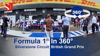 F1 in 360°  Silverstone Circuit  British Grand Prix  Sauber F1 Team [upl. by Monty]