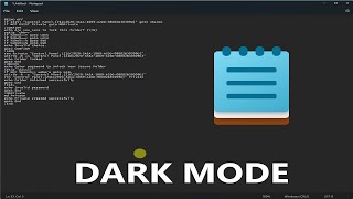 How To Enable Dark Mode In Notepad [upl. by Hibben]