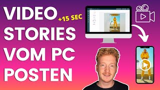 Lange Videos auf Instagram Stories hochladen und vom PC posten 🖥️ [upl. by Airym868]