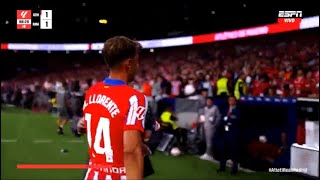 Marcos Llorente RED CARD Atletico Madrid vs Real Madrid 11  Highlights  LALIGA 2024 [upl. by Anahsohs400]