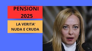 NOVITA SULLE PENSIONI 2025 [upl. by Yvi]