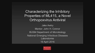 The Antiviral ML415 Displays DoseDependent Inhibition Patterns of Vaccinia Virus [upl. by Anabal]