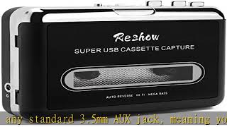 Reshow Cassette Player – Portable Tape Player Captures MP3 Audio Music via USB – Compatible with La [upl. by Anitsirk]