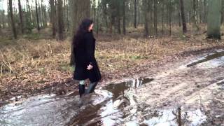 Cynthia walking in the mud [upl. by Vladimir803]