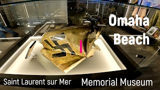 DDay  Omaha Beach  Memorial Museum  Saint Laurent sur Mer  POV [upl. by Malchus]