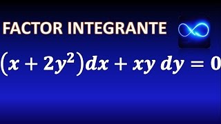 46 Factor de integración para Ecuaciones Diferenciales funcion de xEjercicio resuelto [upl. by Aeriela]