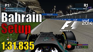 F1 2014 Bahrain Hotlap  Setup 131835 PCGamepad [upl. by Ettenad]